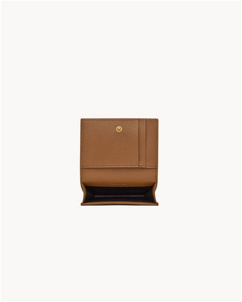 ysl cassandre card case grained leather|CASSANDRE SHADOW SAINT LAURENT card case in grained .